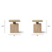 Calder - Square Side Table - Natural