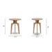Carmel - Round Side Table - Antique Brown