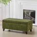 Storage Ottoman With Flip Top Lid - Retro Green