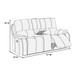 Power Reclining Loveseat With USB Port Leather Upholstered, Built In Cup Holder - Chocolate