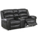 Power Reclining Loveseat With USB Port And Cup Holder Console - Black