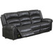 Power Reclining Sofa With Built In USB Port - Black