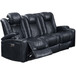 Power Reclining Sofa With Adjustable Headrest - Inky Blue
