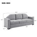 Modern 3 Seater Sofa With Curved Backrest