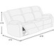 Modern Living Room Set With Pillow Arms