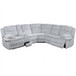 U-Shaped Sectional Sofa With Console Cup Holder, Storage Drawer, Manual Reclining