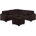 Modern Sectional Set With Cocktail Ottoman