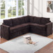 L-Shaped Sectional Set For Living Room