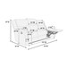 Modern Contemporary Style Recliner Sofa With Plush Armrest And Headrest