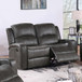 Manual Reclining Loveseat With Horizontal And Vertical Tufting