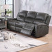Modern Reclining Sofa With Padded Seat And Backrest