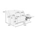 Modern Style Living Room Set, Manual Motion