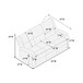 Modern Living Room Set With Square Armrest, Cushion Backrest