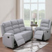Modern Living Room Set With Manual Recliner