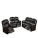 Modern Living Room Set, Cushion Backrest And Pillow Armrest