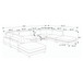 Modern Modular Sectional With Adjustable Back Support