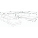 Modern Modular Sectional With Adjustable Back Support