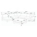 Modern Modular Sectional With Adjustable Back Support