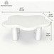 Cloud Shaped Coffee Table With 4 Round Legs
