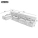 Oversized Sectional Sofa, Living Room Seating With Modular Design