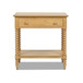 Easton - Modern Farmhouse Turned 1 Drawer Storage Side Table With Shelf - Natural Brown