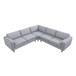 Amber - Corner Sectional Sofa - Light Gray