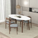 Ada - Oval Dining Table And 4 Side Chairs - White