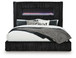 Tayleena - Upholstered Bed With Fireplace And Wireless Audio