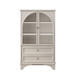 Glass Door Display Case With 2 Drawers And Adjustable Shelf