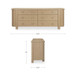 Loren - 6 Drawer Dresser - Natural