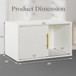 Cube Storage Organizer With Sliding Door Stackable Modular Bookshelf & Storage Cabinet - White