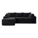 Cloud Modular Sectional Sofa Couch With L-Shape Chaise, Upholstered Couches For Living Room - Black