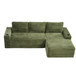 Cloud Sectional Couch, Modular Sectional Sofa With Deep Seat, Boneless Couches With L-Shape Chaise For Living Room - Green