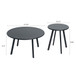 Round Nesting Coffee Table (Set of 2) - Black