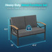 Outdoor Loveseat With Washable Cushions