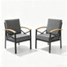 Outdoor Patio Armchair, All Weather (Set of 2)