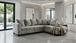 Hudson Gray Sectional in Fabric