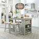 Jeremy Gray 5PC Dining Set 942 by Happy Homes