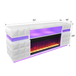 Alix Smart Fireplace TV Stand
