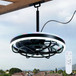 Ceiling Fan Light LED Light Source And Remote Control, 3000 - 6500K Dimmable LED Fan Light, 6 Speeds, For Living Room - Matte Black