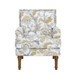 Floral Accent Armchair With Nailhead Trim