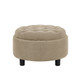 Storage Round Footstool Table Ottoman