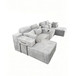 U-Shaped Sectional Sofa With Chaise Lounge And Cup Holders