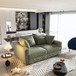 4 Seat Sofa, Modern Comfy Upholstered Sofa Cloud Couch, Deep Seat Couches With Soft Pillows