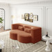 Convertible Foam-Filled Sleeper Sofa Bed With 2 Pillows
