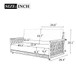 Outdoor Swing Sofa With Soft Cushions For Patio - Beige