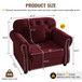 Upholstered Sofa With Nailhead Trim And Rolled Armrests