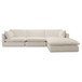 Townes - Lounge Modular Sectional - Flecked Ecru