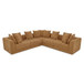 Davie - Classic L Modular Sectional - Golden Yellow