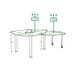 360 Degree Rotatable Coffee Table With Solid Legs